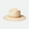 Brixton Harper Panama-Strohhut Catalina-Sand Volle Krempe Und Fedoras