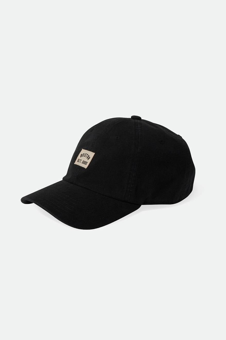 Brixton Woodburn Netplus Verstellbarer Hut Schwarze Vintage-Waschung Snapbacks