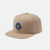 Brixton Oath Iii Snapback Sand Snapbacks