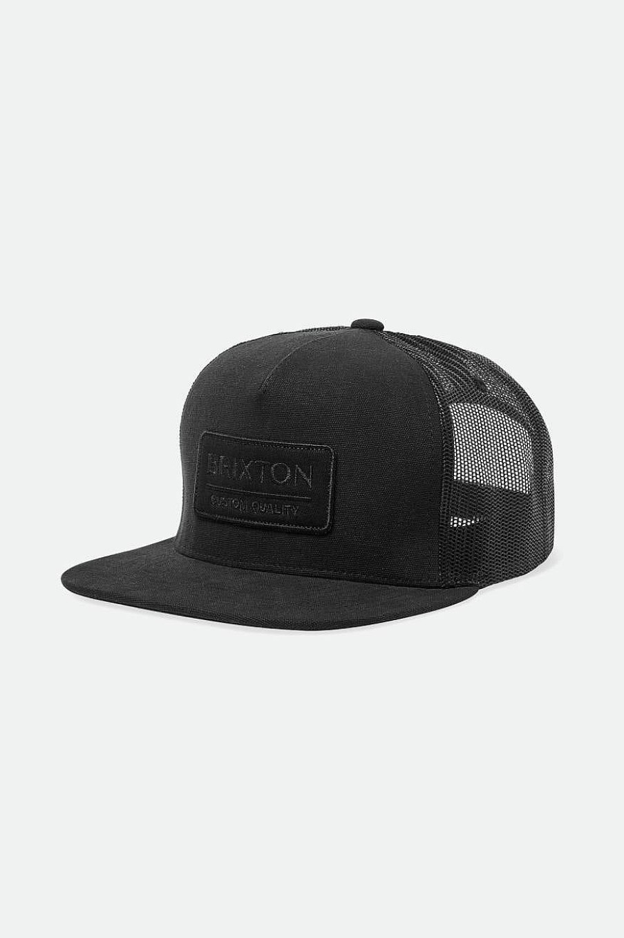 Brixton Palmer Proper Mp Trucker-Mutze Schwarz Schwarz Snapbacks