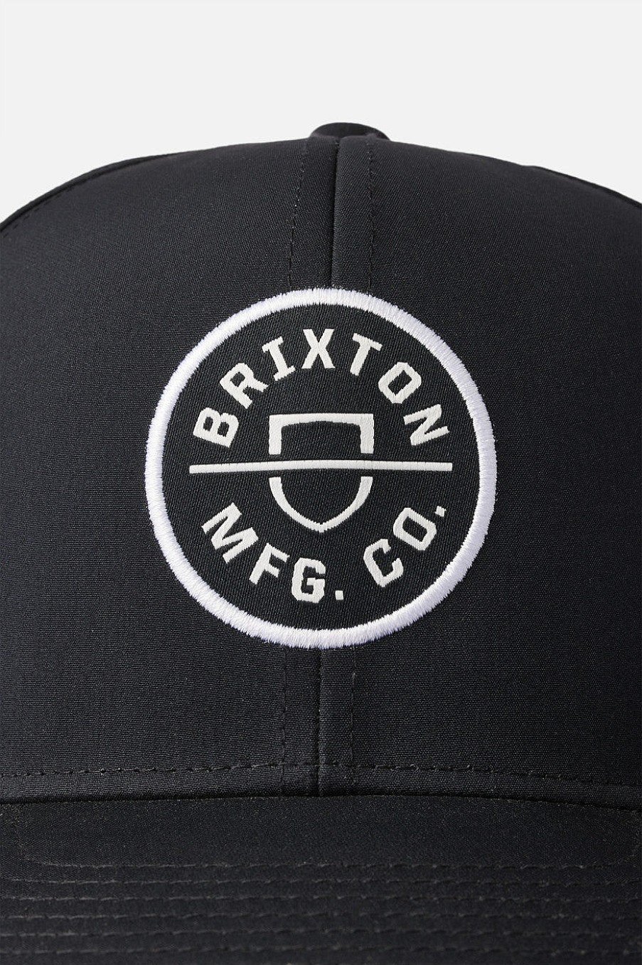 Brixton Crest Netplus Utility Snapback Schwarz Snapbacks