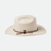 Brixton Range Stroh-Cowboyhut Cremefarben Volle Krempe Und Fedoras