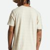 Brixton Das City Jacquard Stripe S/S T-Shirt Weise Kappe T-Shirts