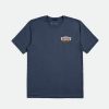 Brixton Regal S/S Standard-T-Shirt Gewaschenes Marineblau/Sepia T-Shirts