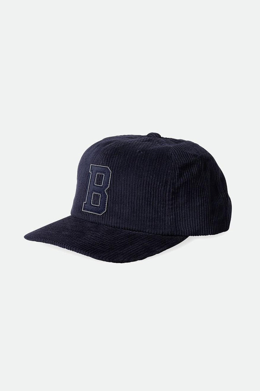 Brixton Big B Mp Cap Gewaschener Marineblauer Cord Snapbacks