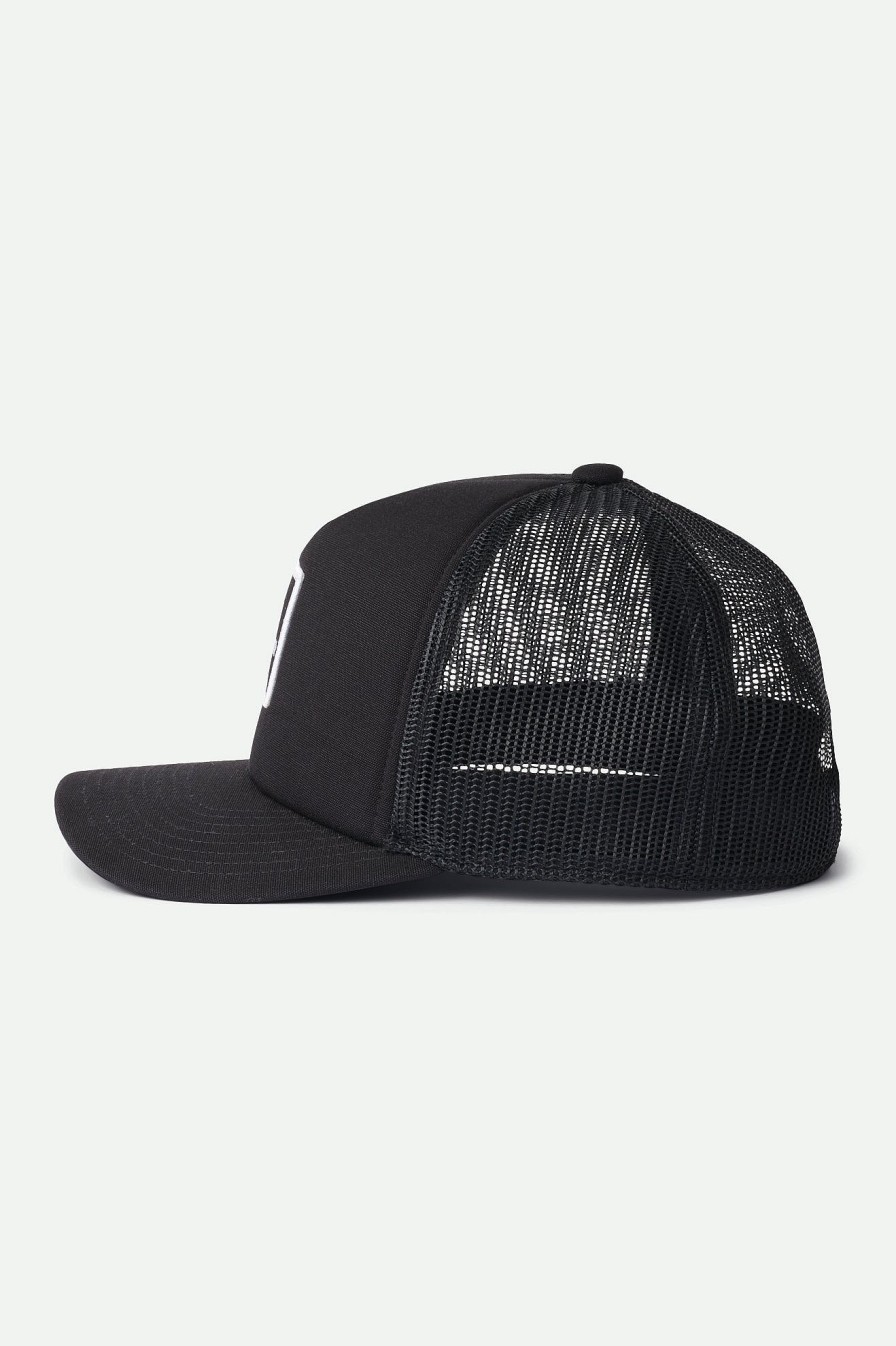 Brixton Alpha Block Netplus Mp Trucker-Mutze Schwarz Snapbacks