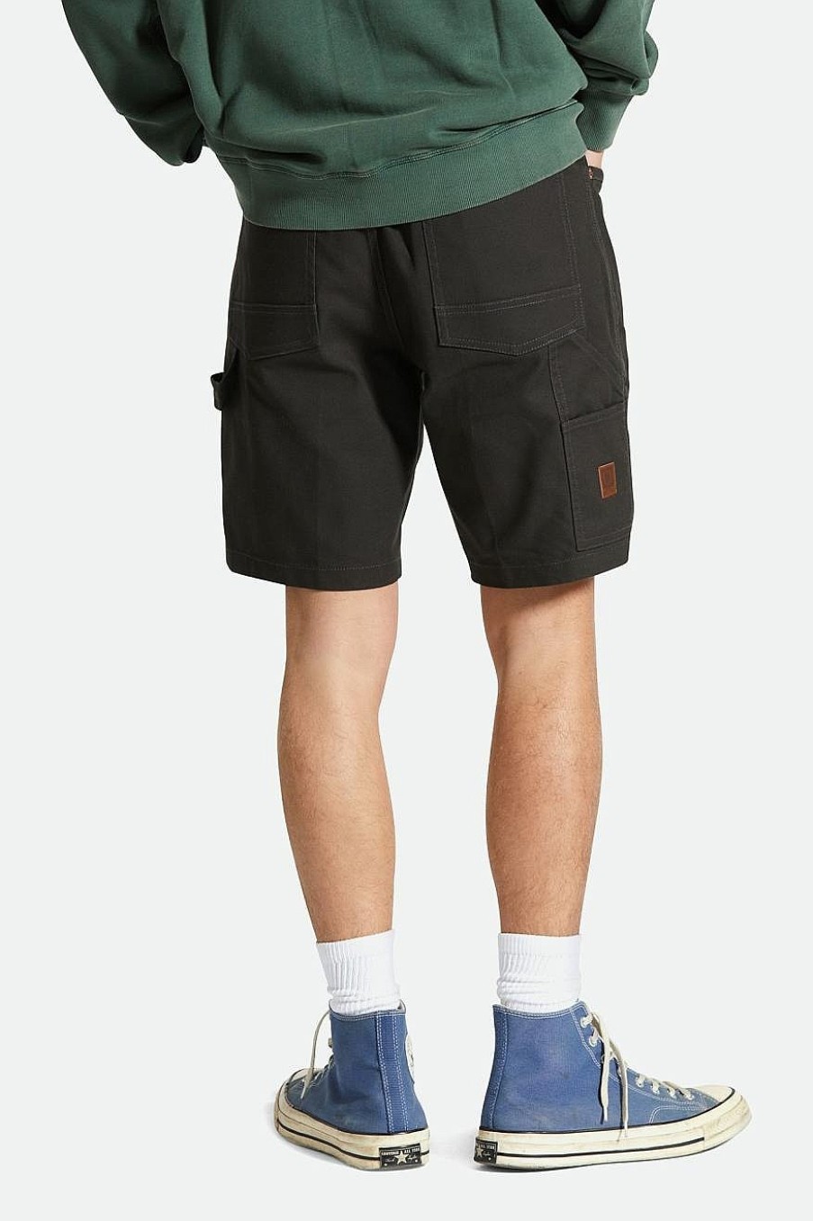 Brixton Builders Carpenter Stretch-Shorts Schwarz Gewaschen Shorts Und Badehosen