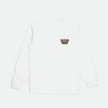 Brixton Linwood L/S Standard-T-Shirt Weis/Sepia/Beige T-Shirts