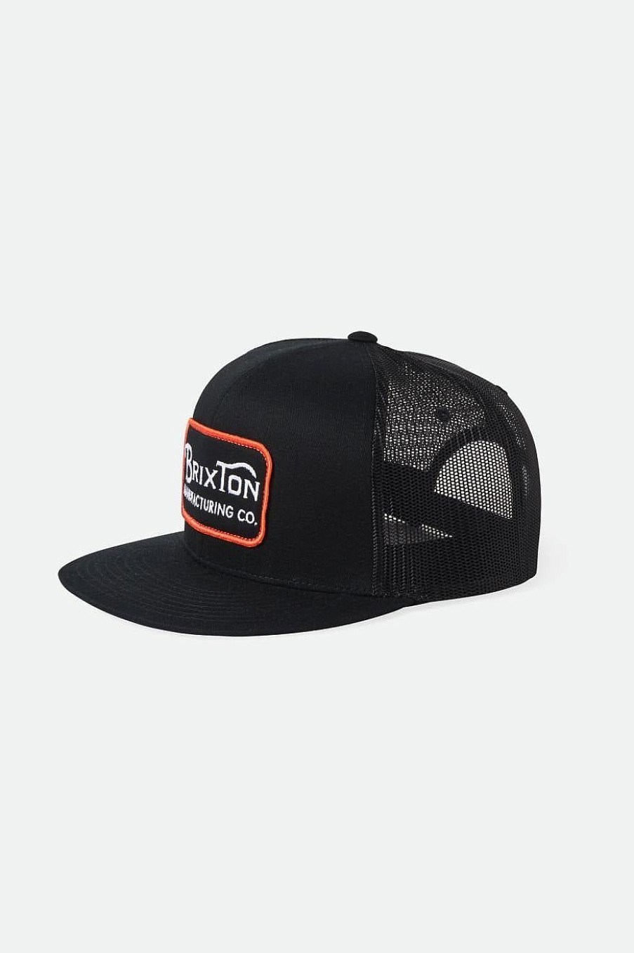 Brixton Grade Hp Trucker-Mutze Schwarz/Orange/Weis Snapbacks