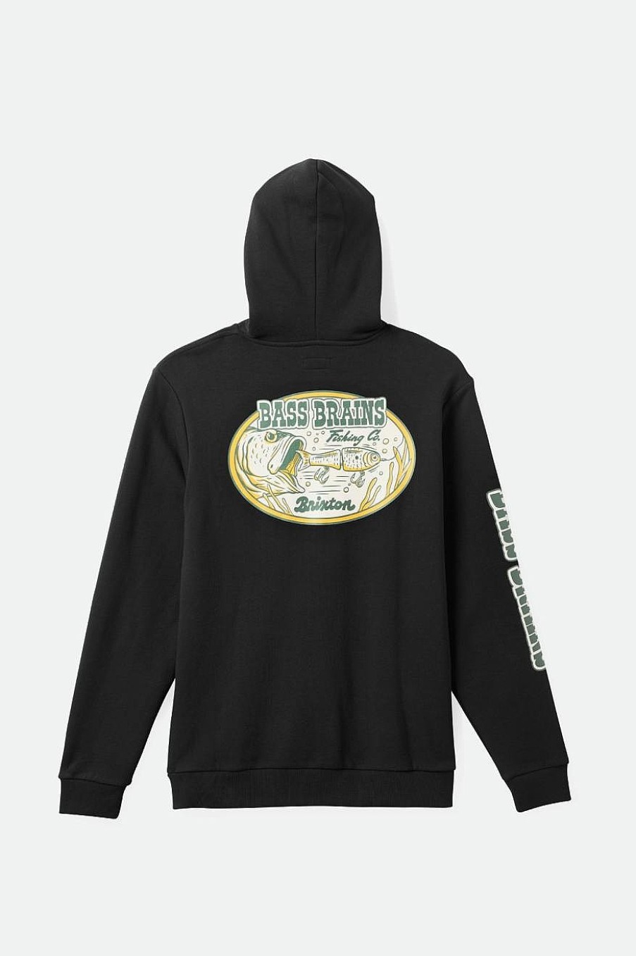 Brixton Bass Brains Badehaube Schwarz Strickwaren Und Hoodies