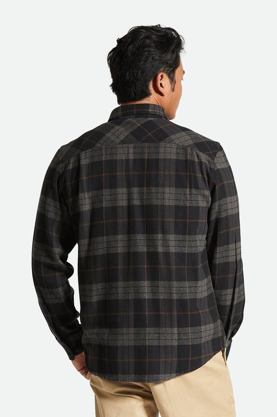 Brixton Bowery Flanell Schwarz/Anthrazit Waschlappen