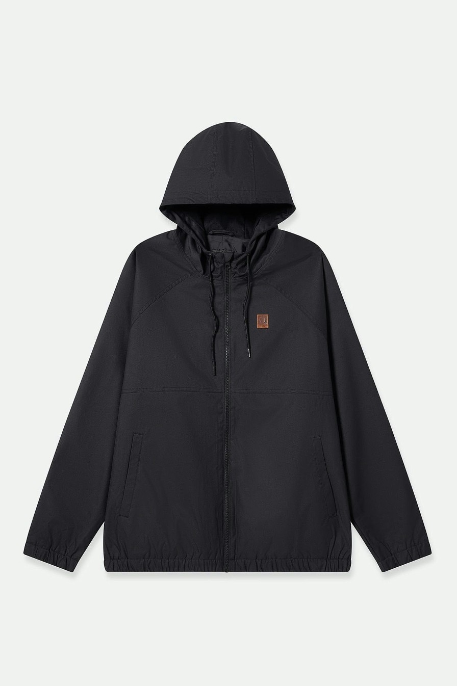 Brixton Claxton-Windbreaker-Parka-Jacke Schwarz Jacken