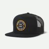 Brixton Eid Trucker Hut Schwarz Schwarz Snapbacks