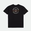 Brixton Oath Vs/S Standard-T-Shirt Schwarz/Anthrazit/Weis T-Shirts