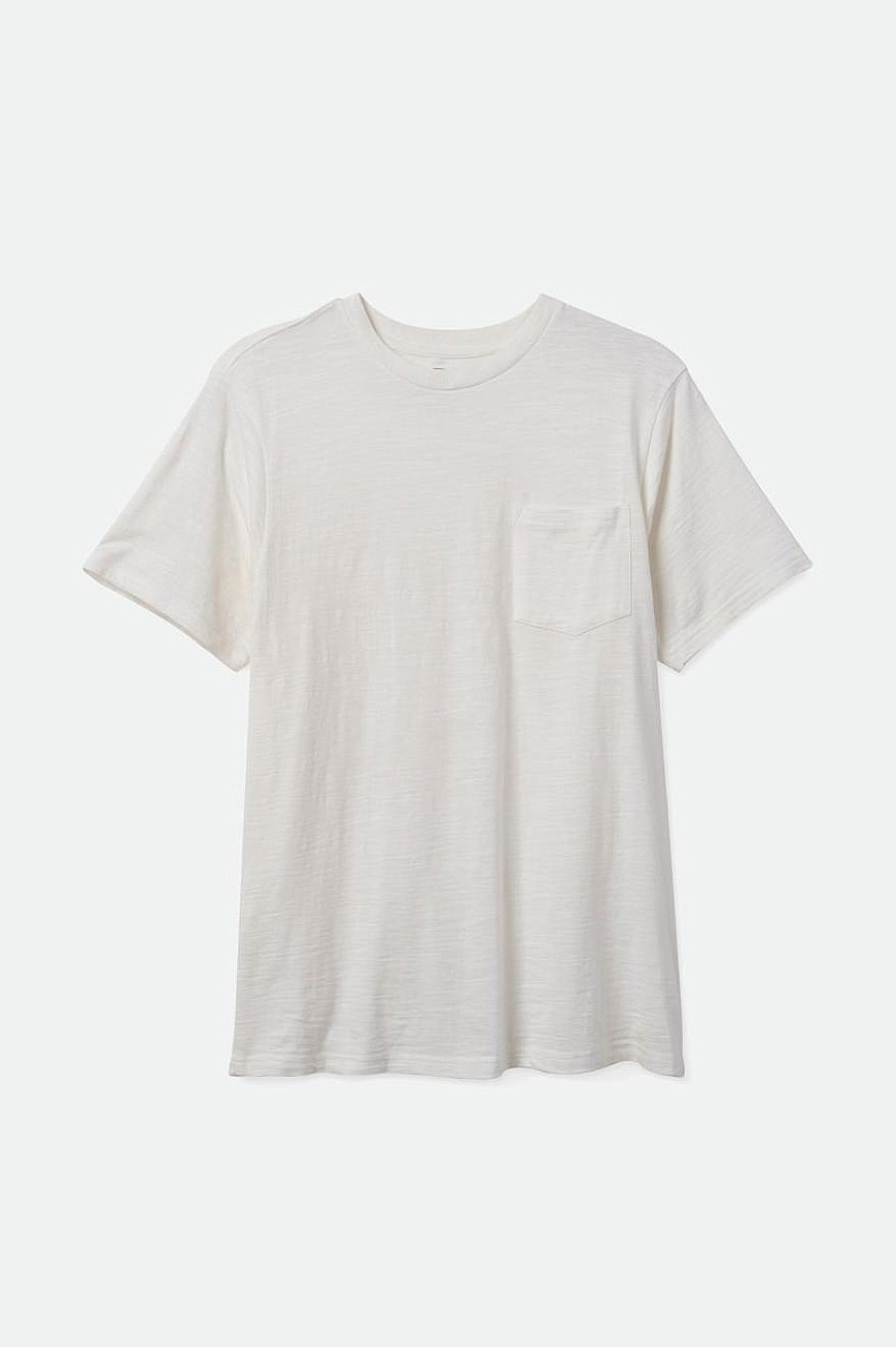 Brixton Basic Slub S/S Pocket Tee Cremefarben T-Shirts