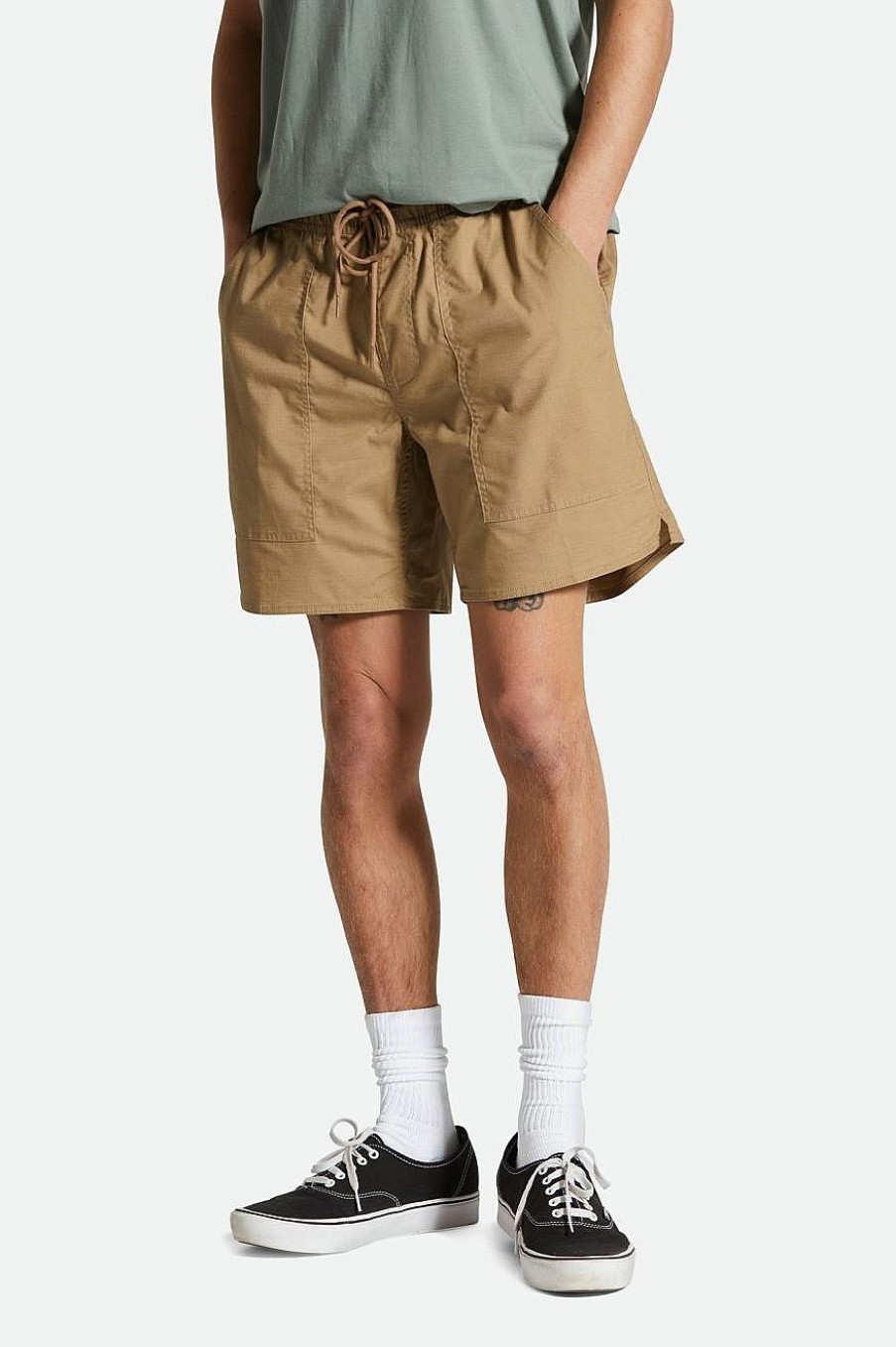 Brixton Alltags-Coolmax-Shorts Khaki Shorts Und Badehosen