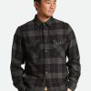 Brixton Bowery Flanell Schwarz/Anthrazit Button-Ups