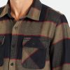 Brixton Bowery Flanell Heidegrau/Anthrazit Button-Ups