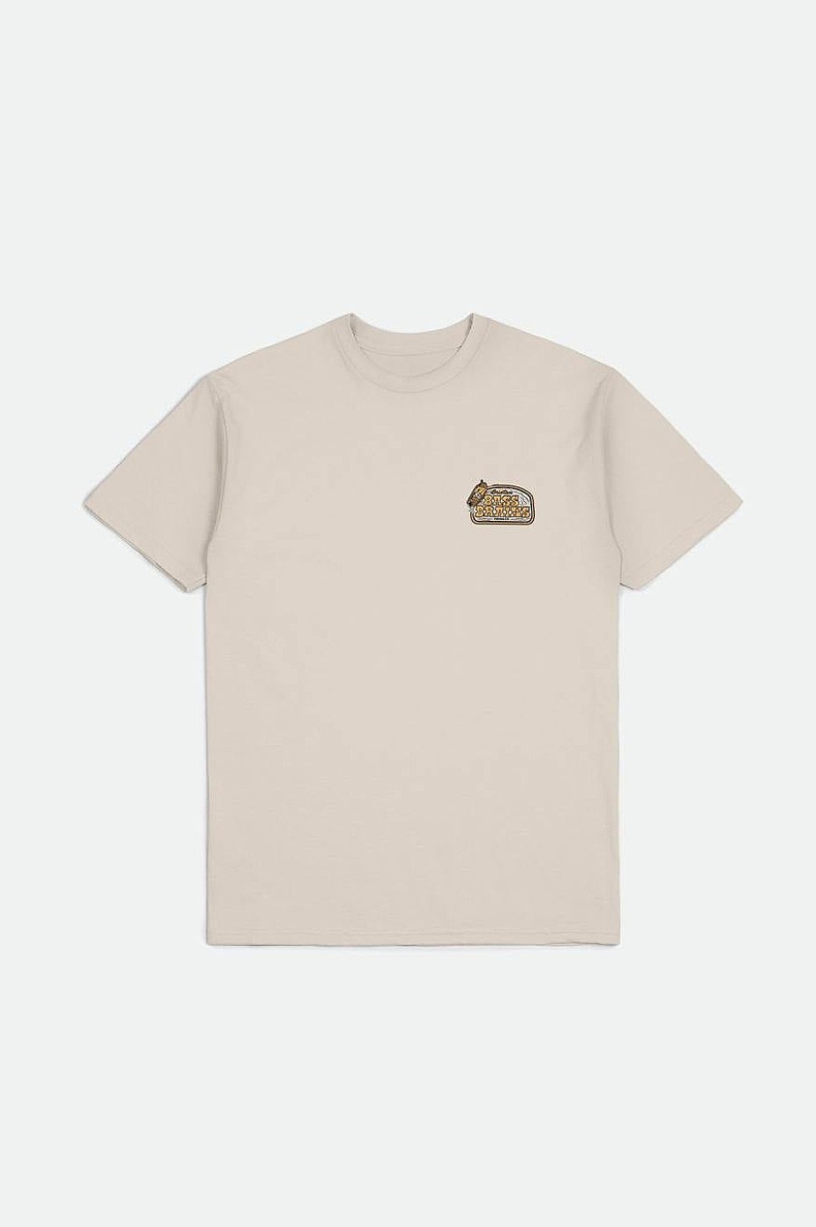 Brixton Bass Brains Boat S/S Standard-T-Shirt Creme T-Shirts