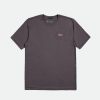 Brixton Parsons S/S Tailored T-Shirt Anthrazit/Casa Red/Whitecap T-Shirts