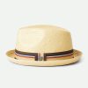 Brixton Castor-Fedora Braunen Strohhute