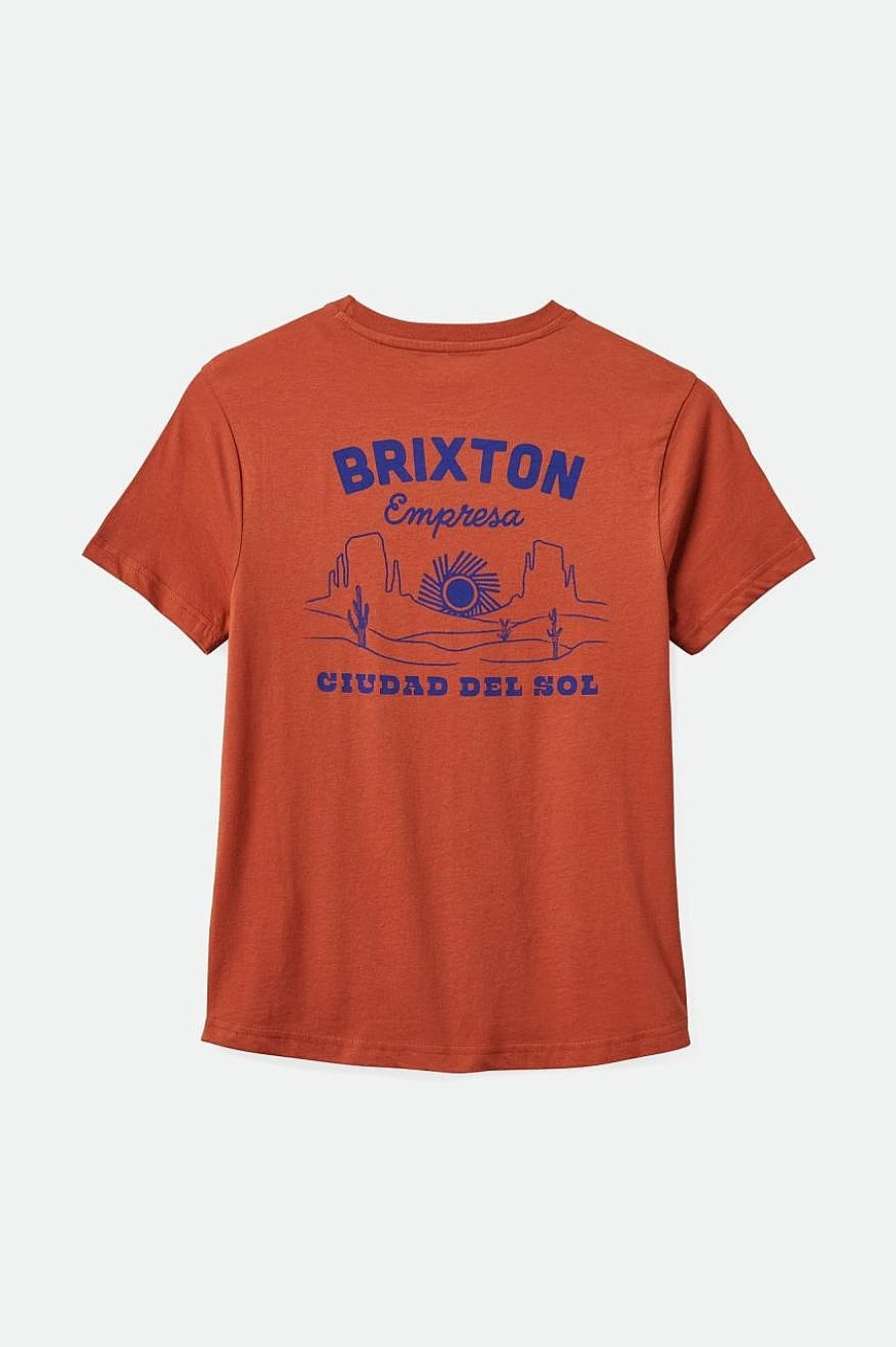 Brixton Empresa Tailliertes Crew-T-Shirt Terrakotta T-Shirts Und Tanktops