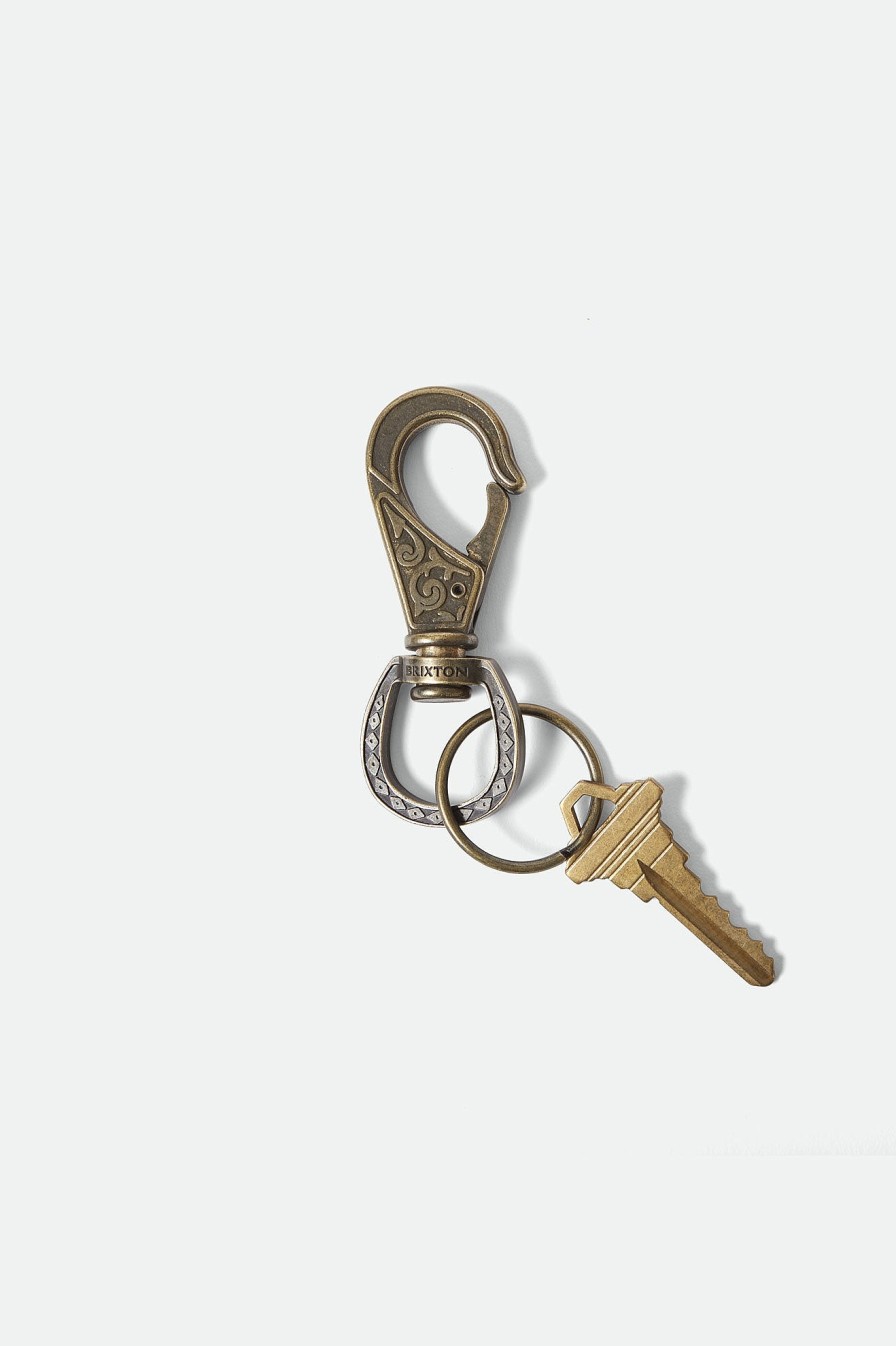 Brixton Scroll-Schlusselanhanger Antike Bronze Geldborsen Und Schlusselanhanger