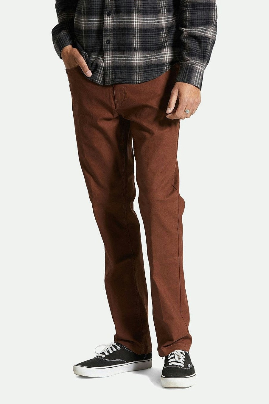 Brixton Builders 5-Pocket-Stretchhose Sepia Hosen Und Chinos