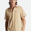 Brixton Charter Sol Wash S/S Gewebtes Hemd Hafermilch-Sol-Waschmittel Button-Ups