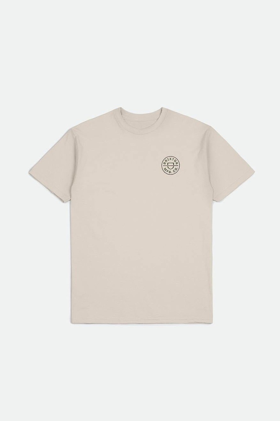 Brixton Crest Ii S/S Standard T-Shirt Creme/Seetang/Sepia T-Shirts