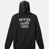 Brixton Hubal Kapuzenpullover Schwarz Strickwaren Und Hoodies