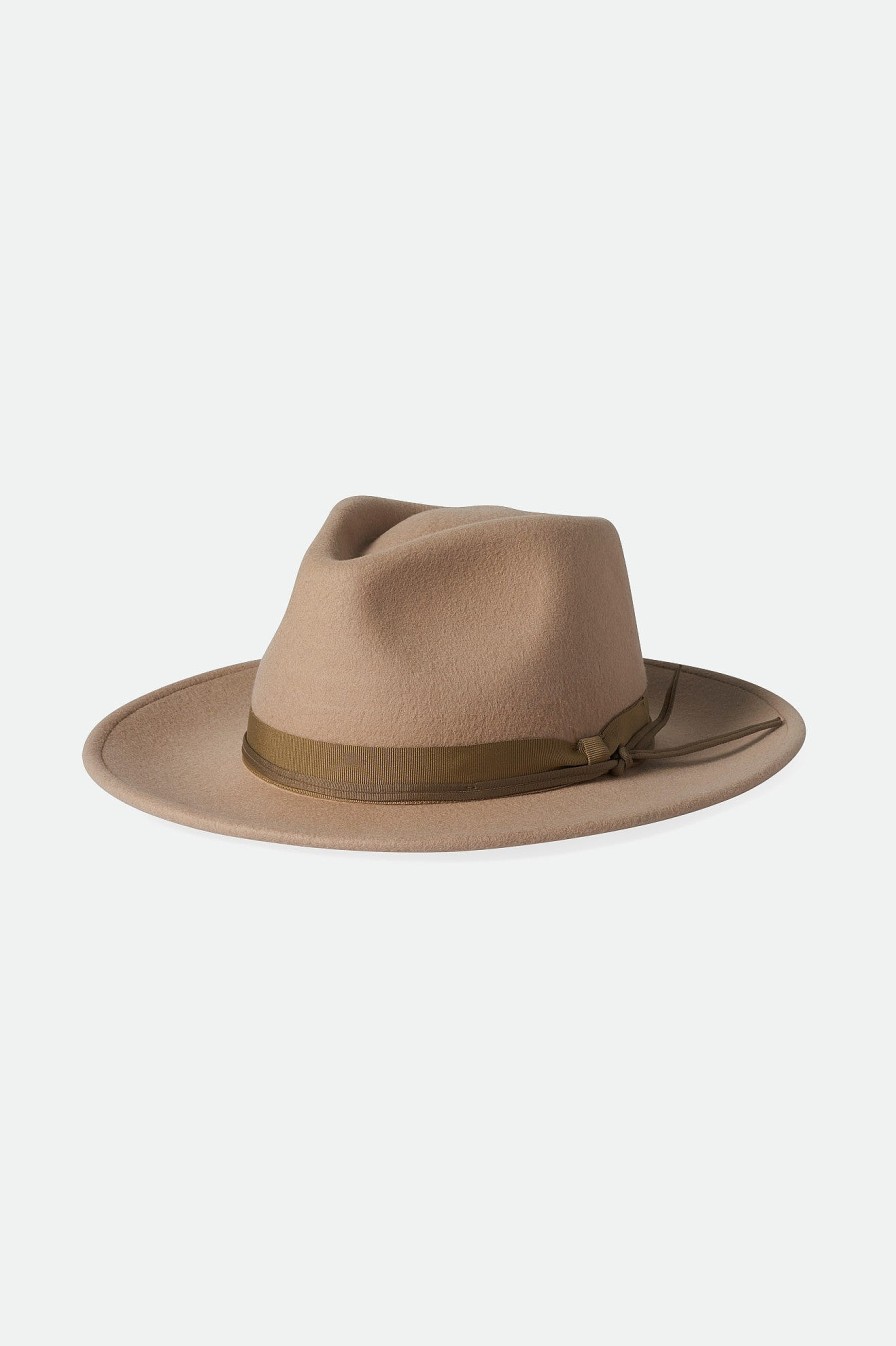 Brixton Dayton Convertabrim Rancher Hut Hafermilch/Khaki Volle Krempe Und Fedoras