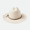 Brixton Range Stroh-Cowboyhut Cremefarben Volle Krempe Und Fedoras