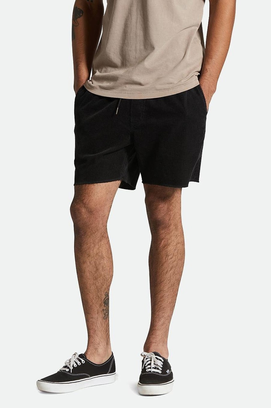 Brixton Madrid Ii Cord-Shorts, 12,7 Cm Schwarze Kordel Shorts Und Badehosen