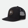 Brixton Rival Stamp Netplus Mp Trucker-Mutze Schwarz Snapbacks