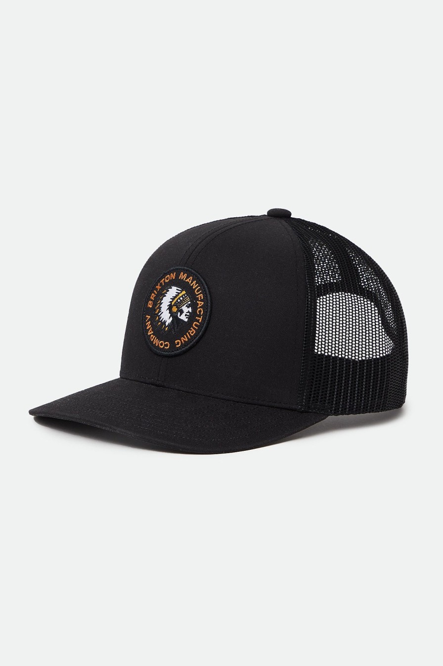 Brixton Rival Stamp Netplus Mp Trucker-Mutze Schwarz Snapbacks