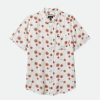 Brixton Charter Slub S/S Woven Shirt Off White Sol Button-Ups