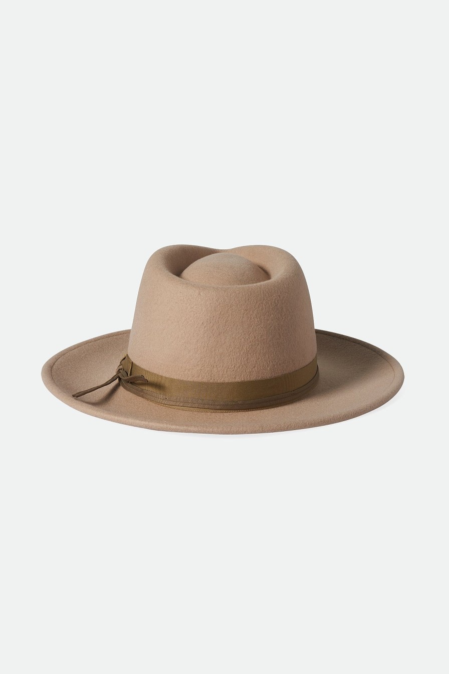 Brixton Dayton Convertabrim Rancher Hut Hafermilch/Khaki Volle Krempe Und Fedoras