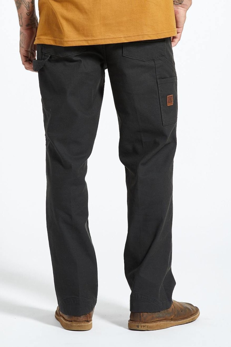 Brixton Builders Carpenter Stretch-Hose Schwarz Gewaschen Hosen Und Chinos