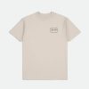 Brixton Standard-T-Shirt Der Guteklasse S/S Creme/Trekkinggrun/Sepia T-Shirts