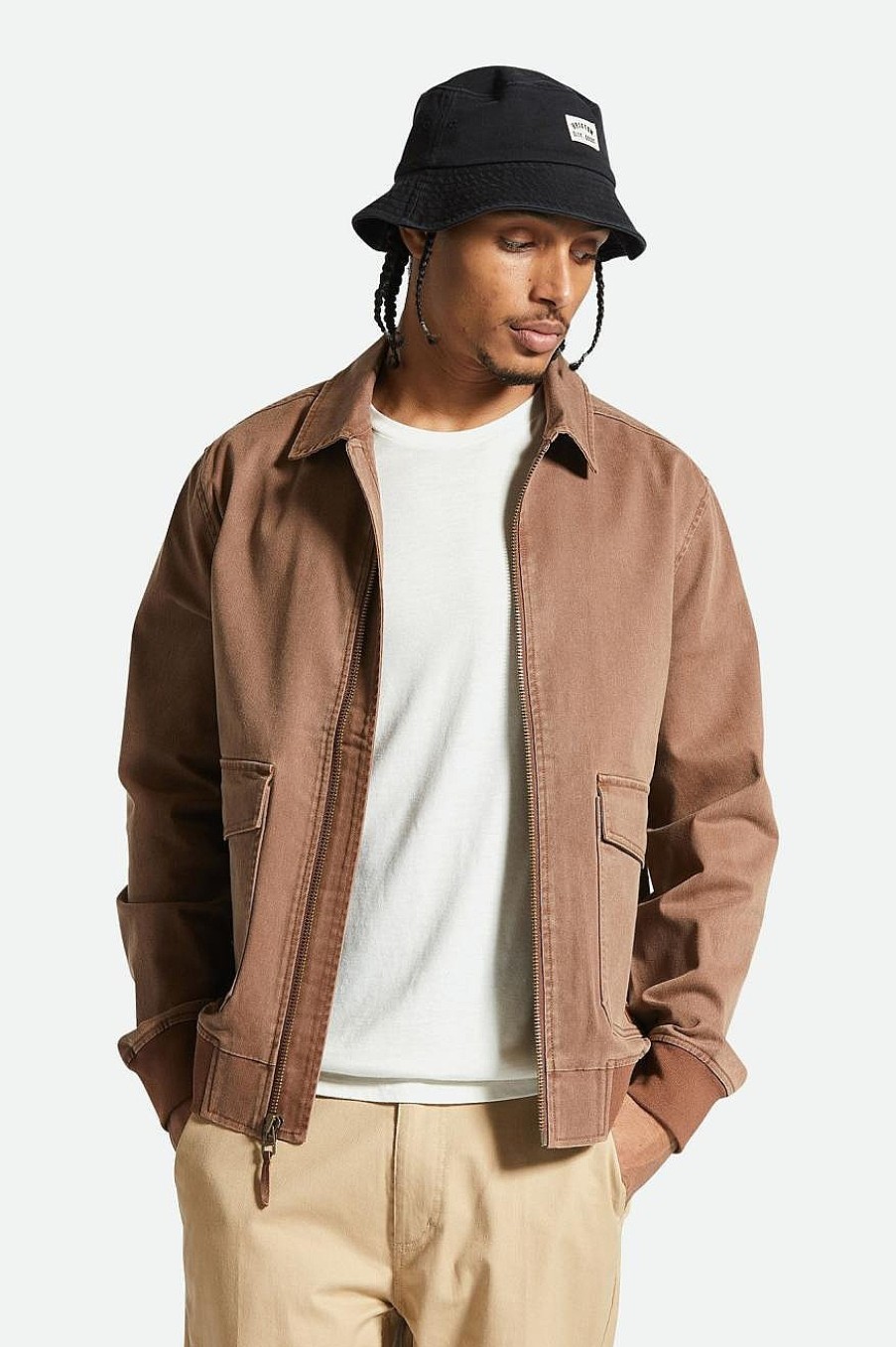 Brixton Dillinger Stationsjacke Sepia Sol Wash Jacken