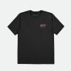 Brixton Regal S/S Standard-T-Shirt Schwarzer Sand T-Shirts