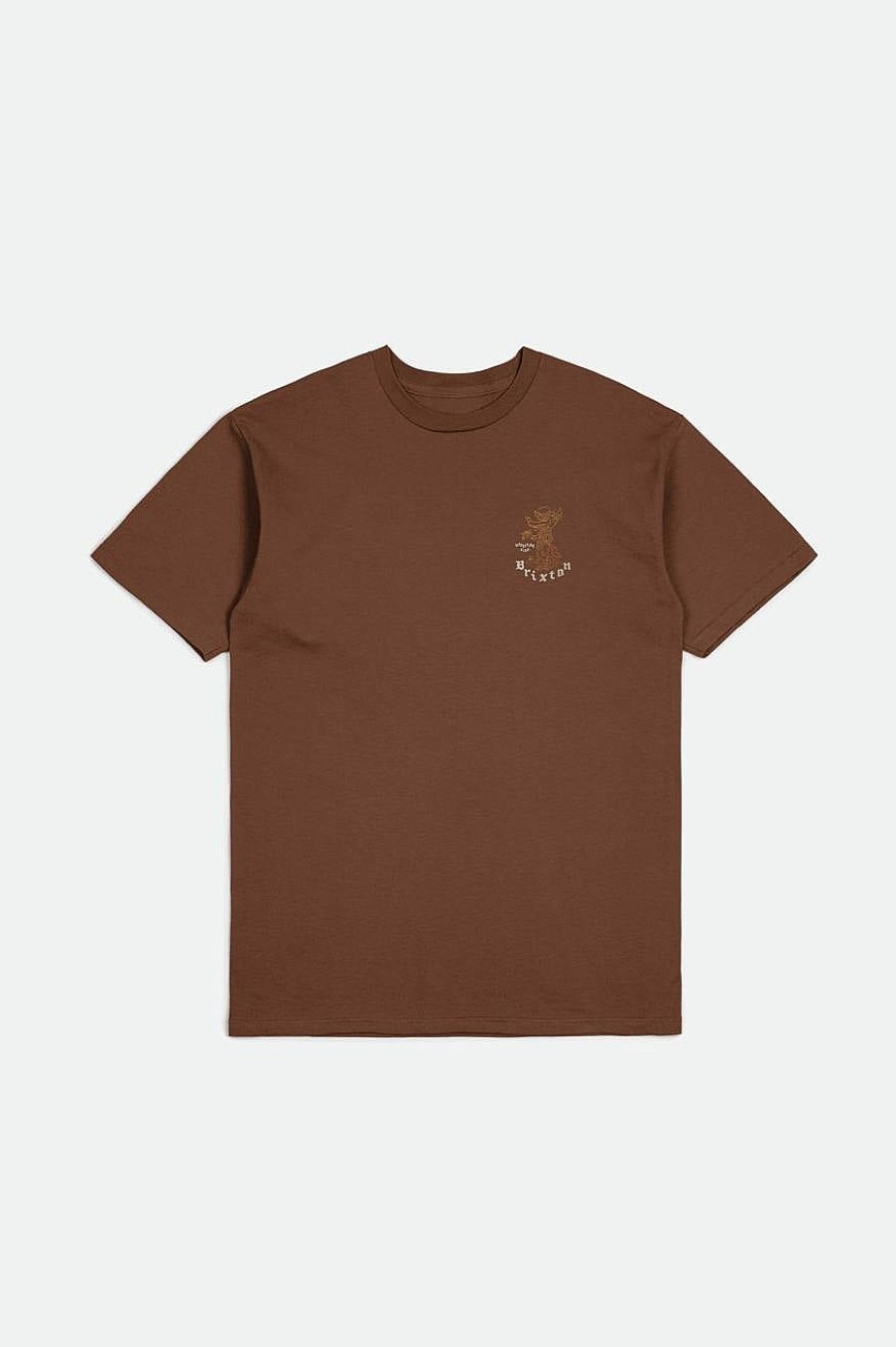 Brixton Oakwood S/S Standard-T-Shirt Sepia-Worn-Waschung T-Shirts