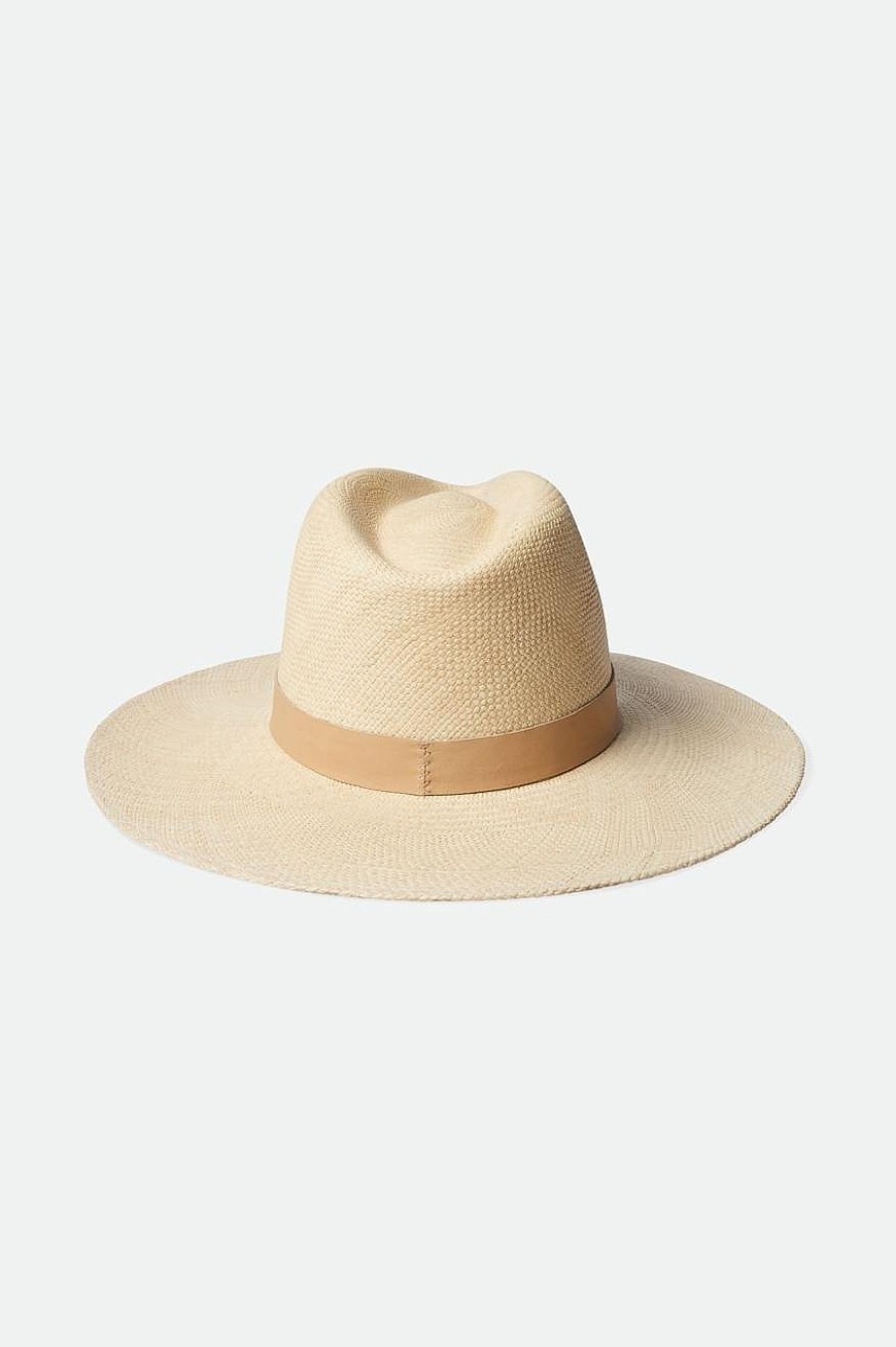 Brixton Harper Panama-Strohhut Catalina-Sand Volle Krempe Und Fedoras