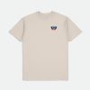 Brixton Linwood S/S Standard-T-Shirt Creme T-Shirts