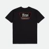 Brixton Linwood S/S Standard-T-Shirt Schwarz/Gold/Weis T-Shirts